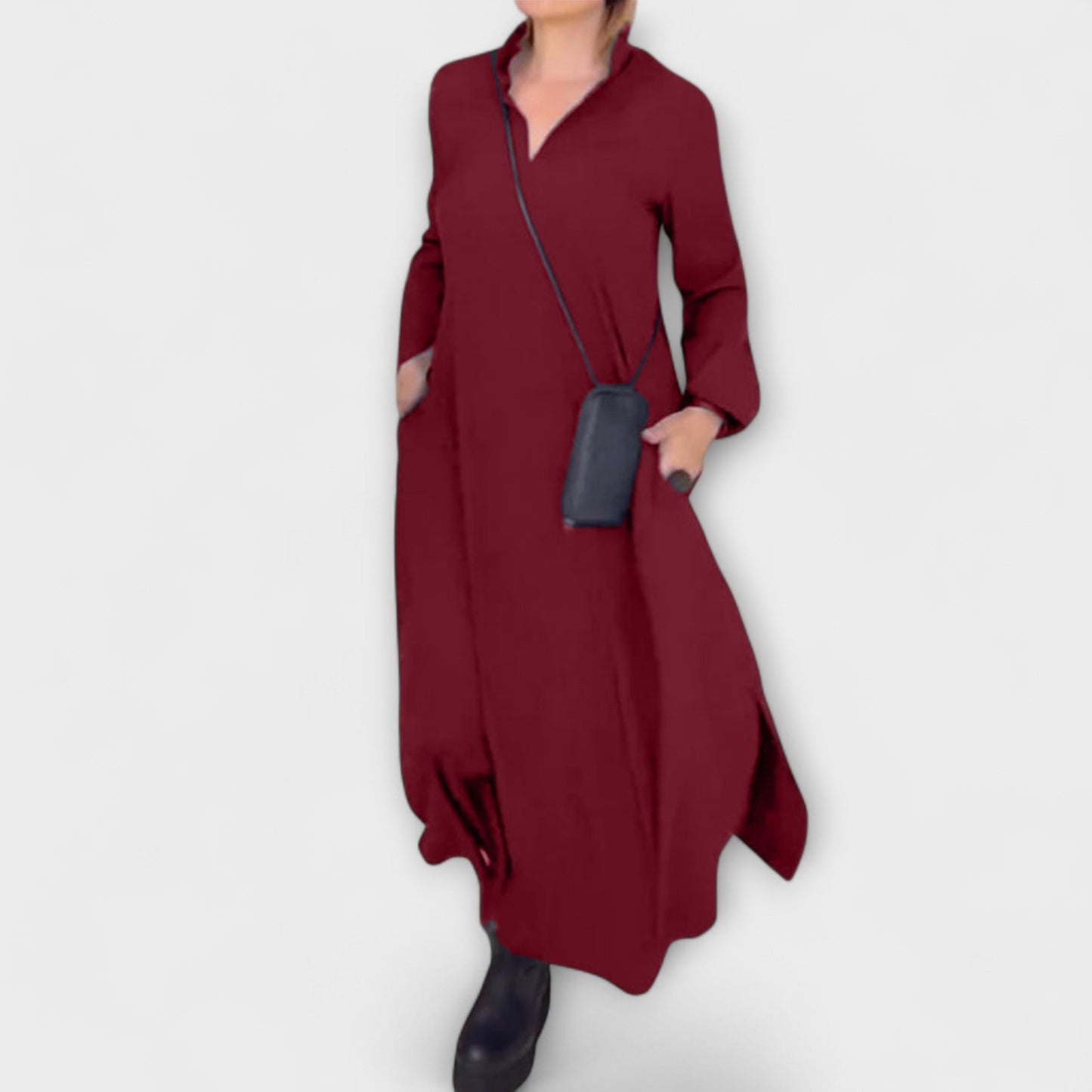 Caroline - Langes und Fließendes Kleid