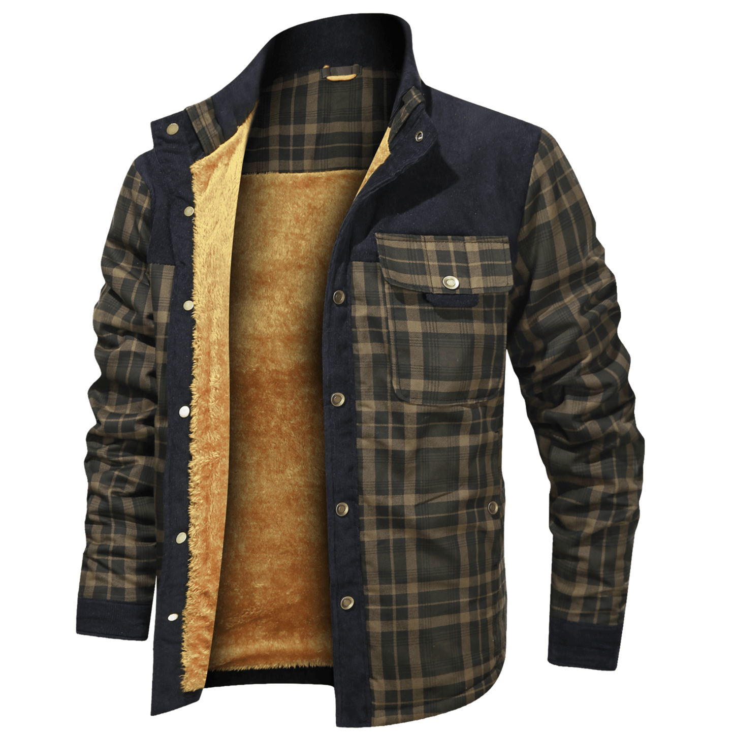 Manfred | Warm gestreifte Flanelljacke
