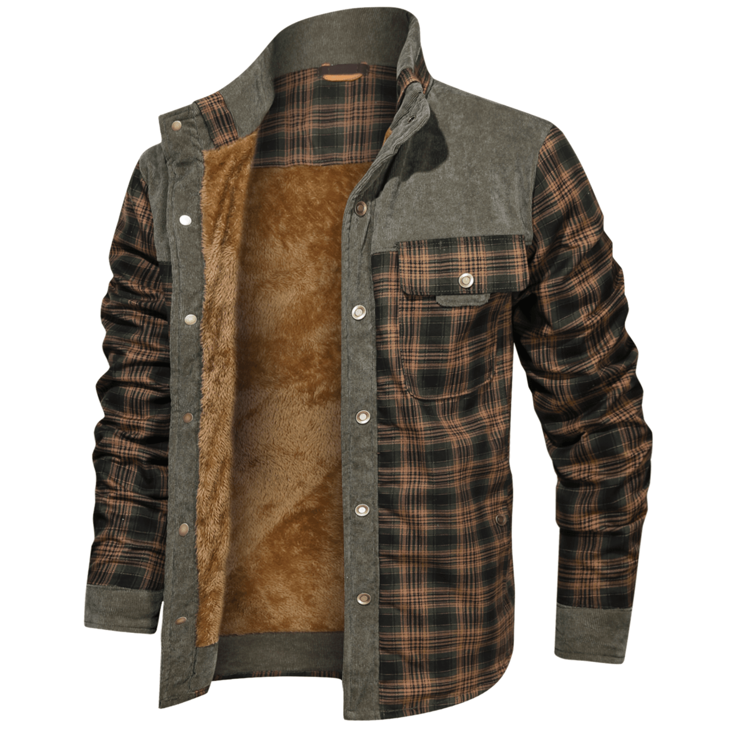 Manfred | Warm gestreifte Flanelljacke
