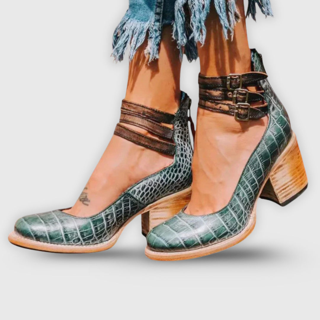 Sasha | Handgefertigte Premium-Sandale mit Absatz