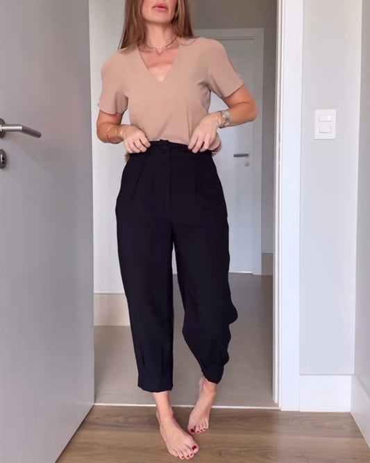 Ava | Hose lässig einfarbig