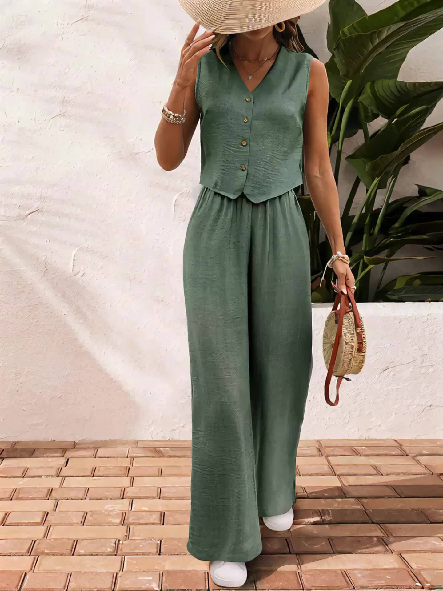 Sophie | Stilvoller Ärmelloser Jumpsuit