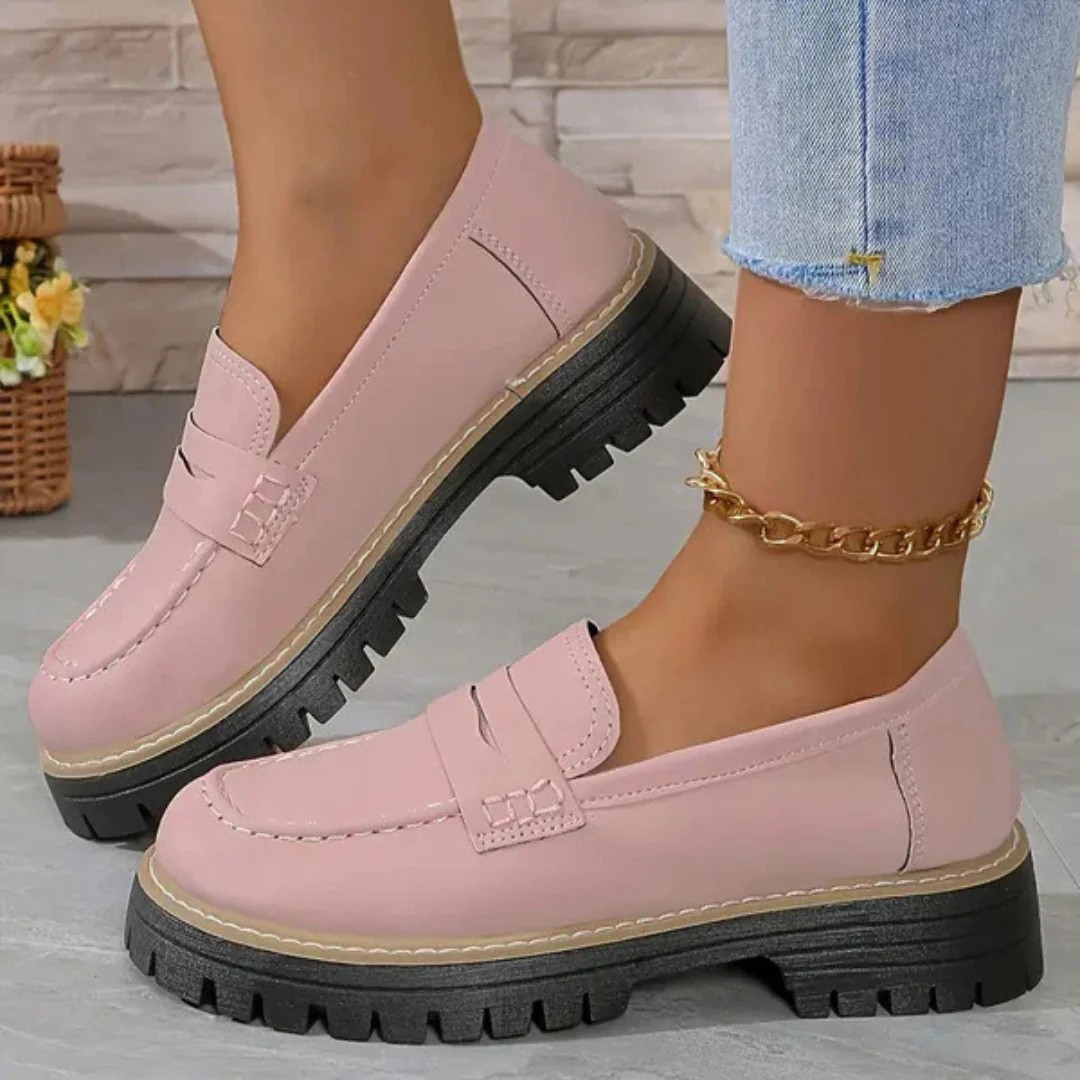 Chaye - Matte britische Stil Schuhe