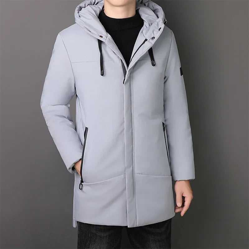 Elegante Lange Herrenjacke