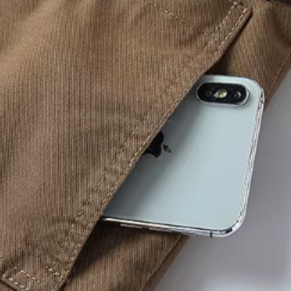 Lässige Baumwoll-Winterjacke