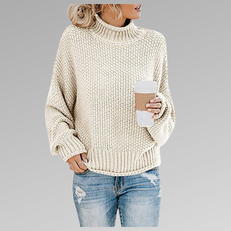 Olivia | Pullover mit Stehkragen