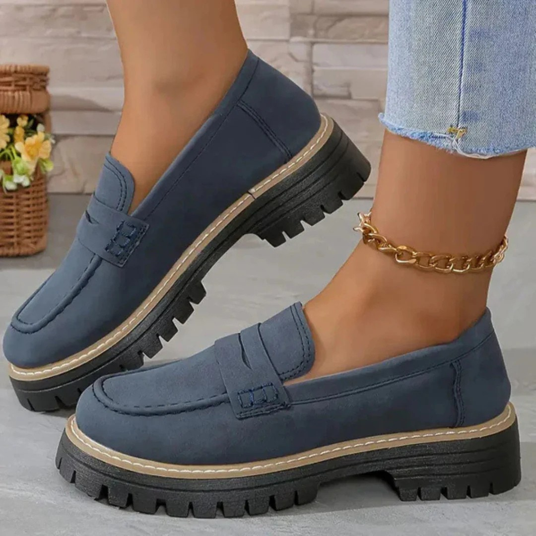 Chaye - Matte britische Stil Schuhe