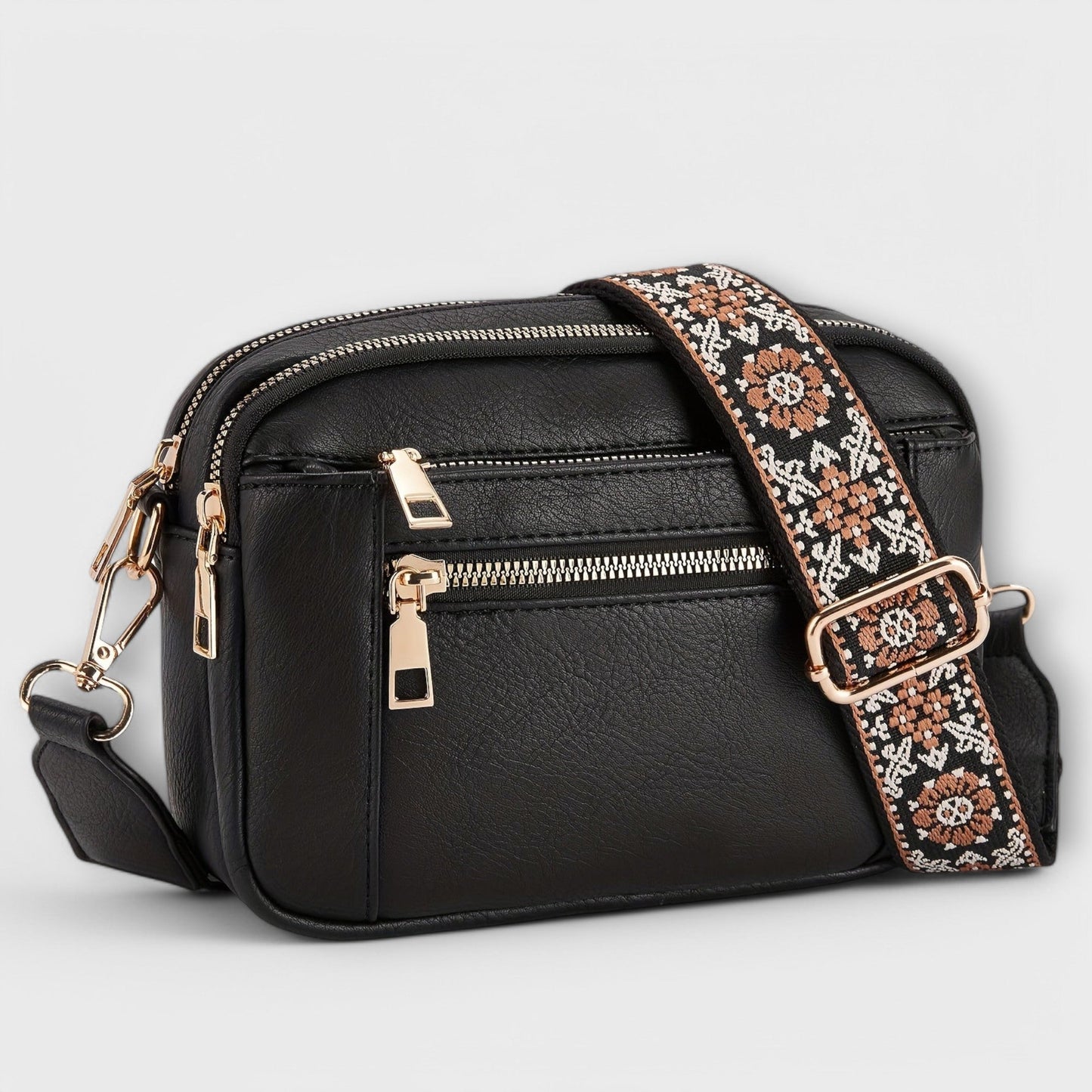 Vegane Leder Crossbody-Tasche
