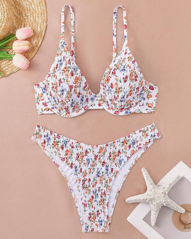 Bikini Blumen Halter