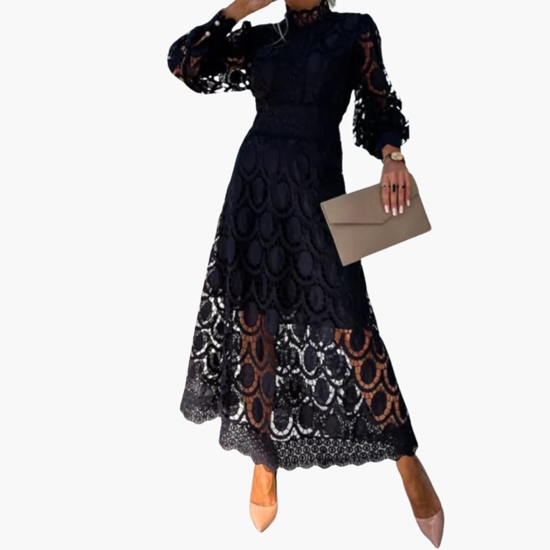 Nora | Kleid mit Spitze und hoher Taille