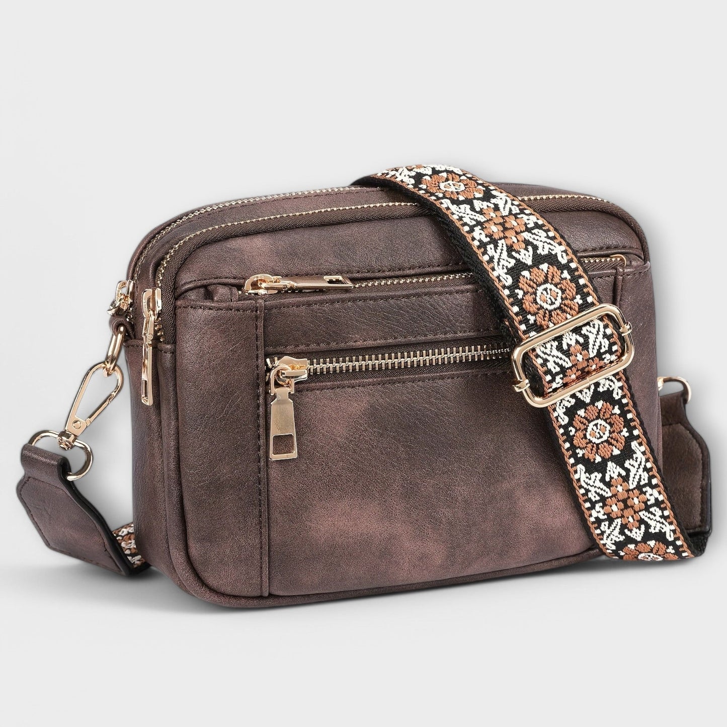 Vegane Leder Crossbody-Tasche