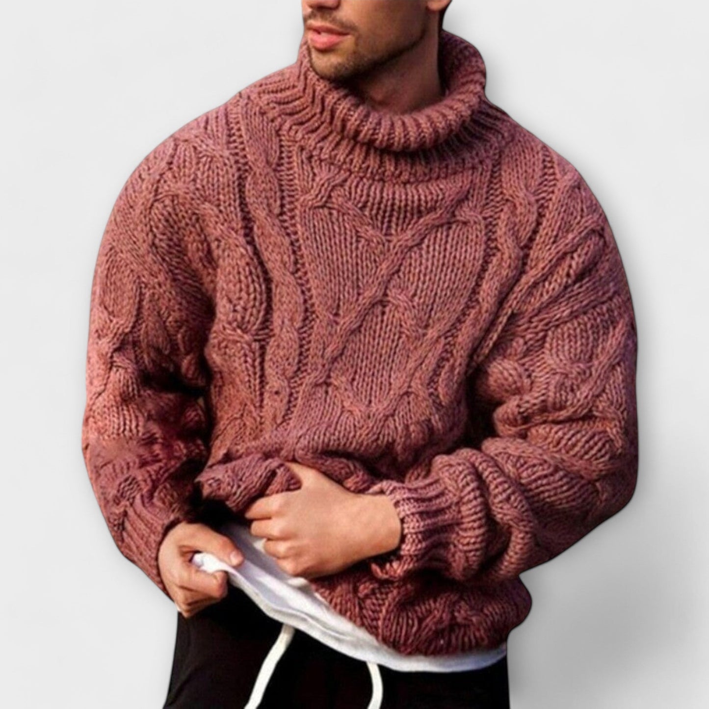 Victor - Eleganter Pullover mit Stehkragen für den Winter