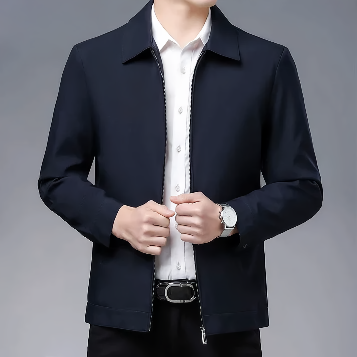 Schwarzseid | Herren Wollmischung Jacke