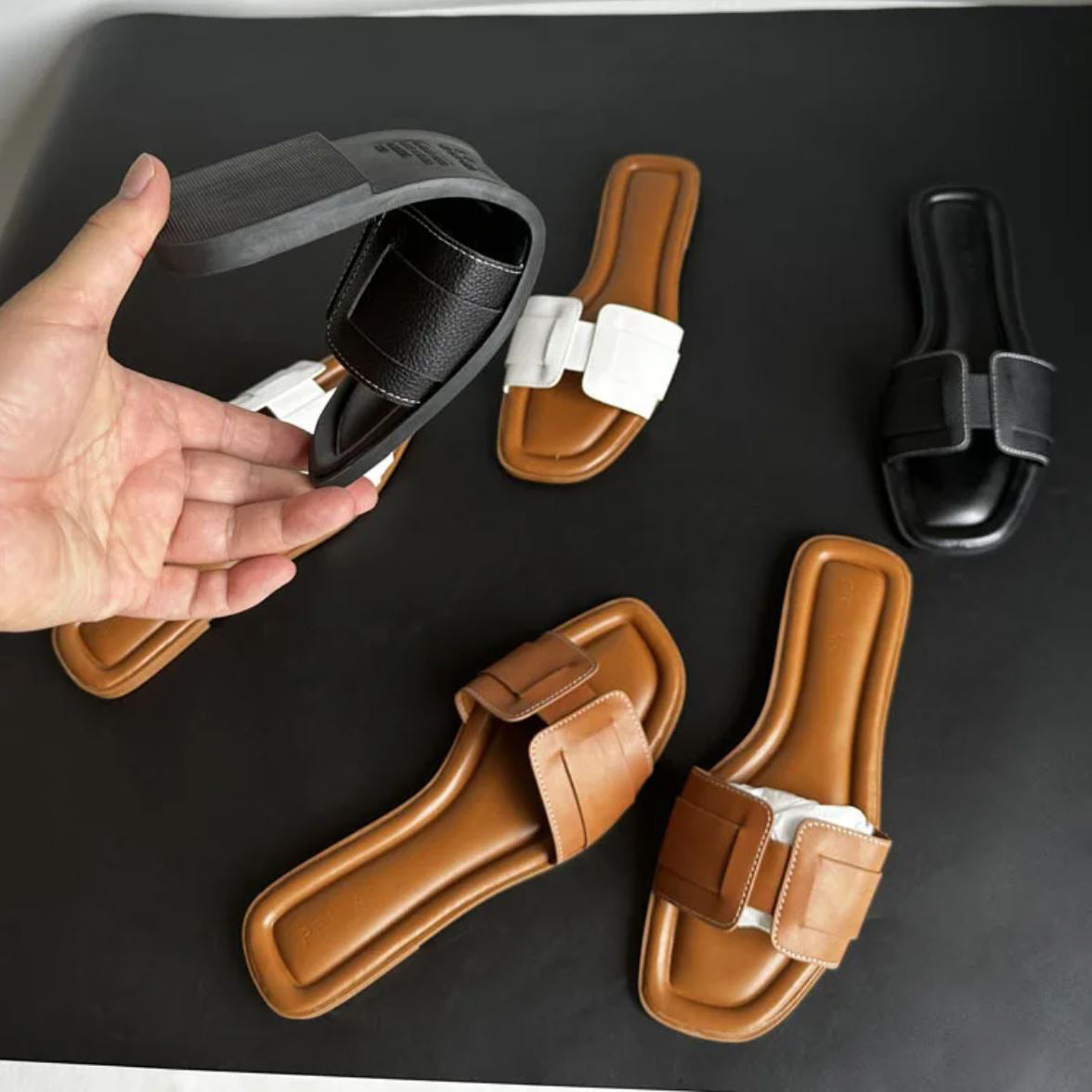 "Eleganza Mediterranea" Leder Sandalen