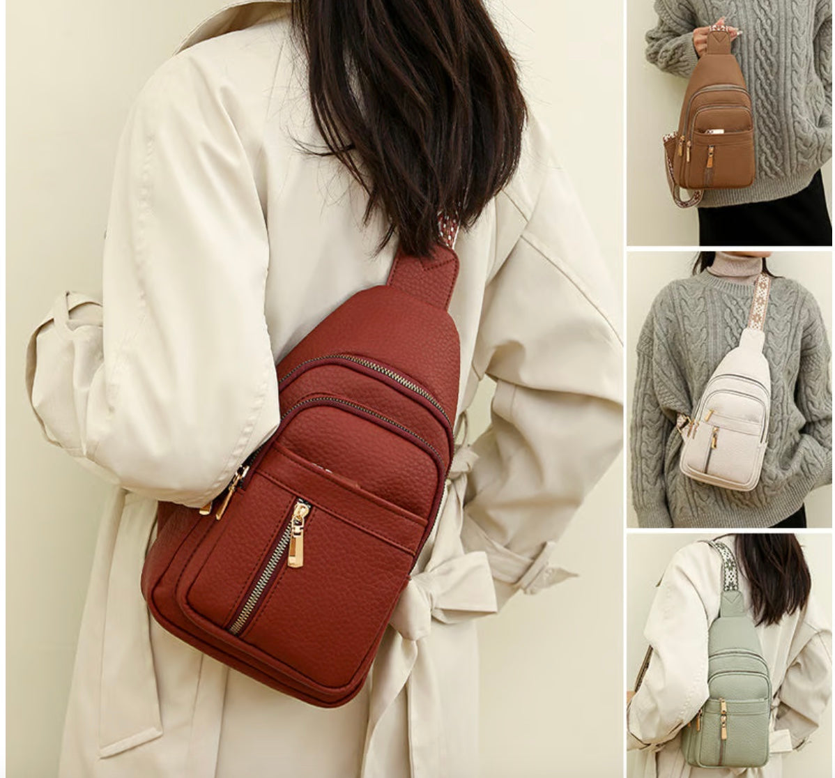 LAVIYA Umhängetasche  - Elegante Ledertasche