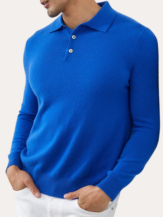 Polo Cashmere Classique – Blau