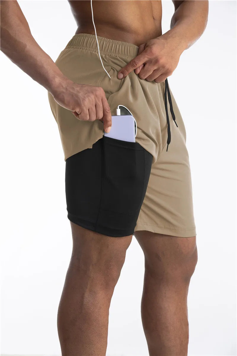 Herren Laufshorts mit integriertem Innenfutter