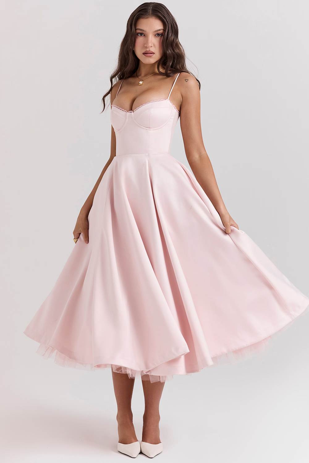 Luce-satin-tüt-midikleid