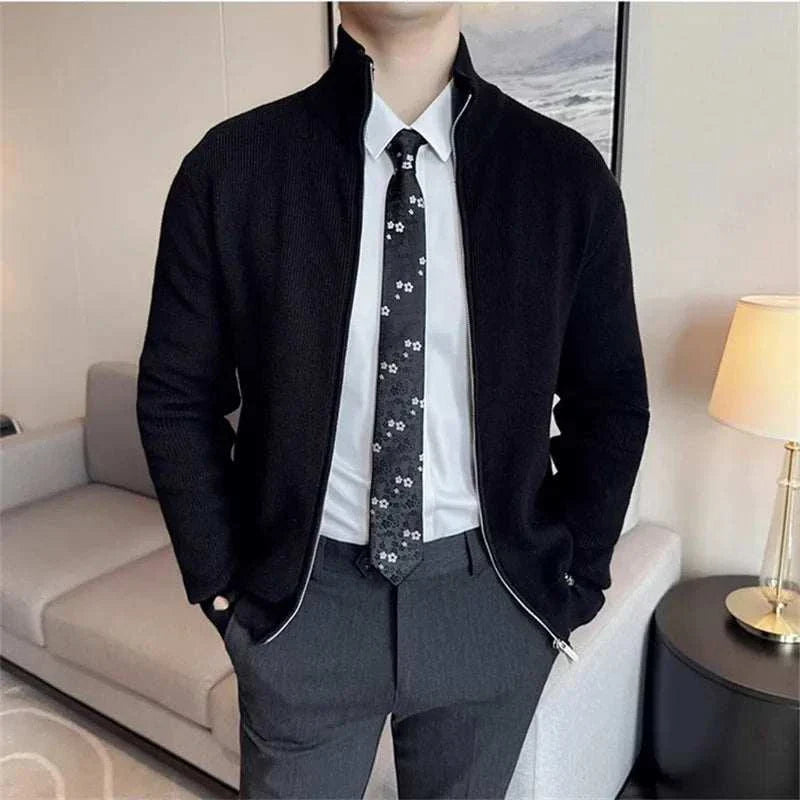 Herren Strickjacke mit Reißverschluss