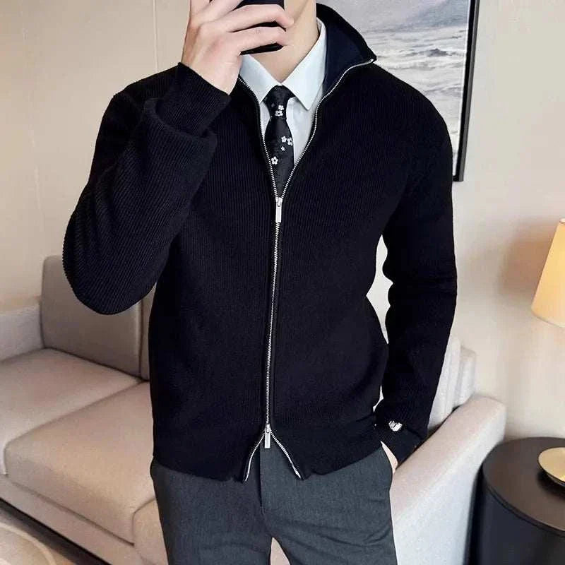 Herren Strickjacke mit Reißverschluss