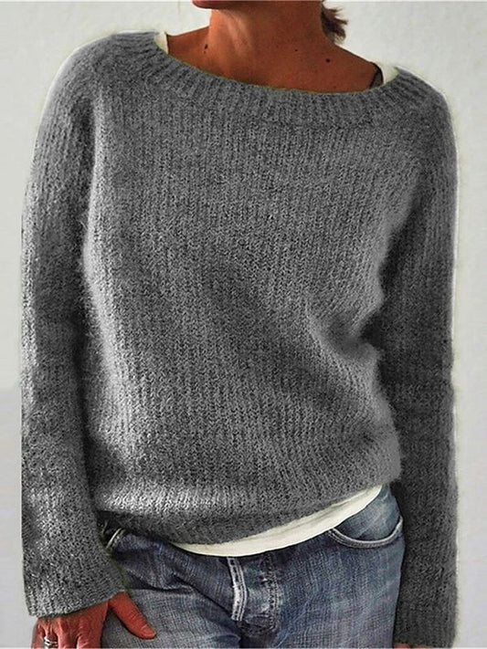 Damen Rundhals Pullover