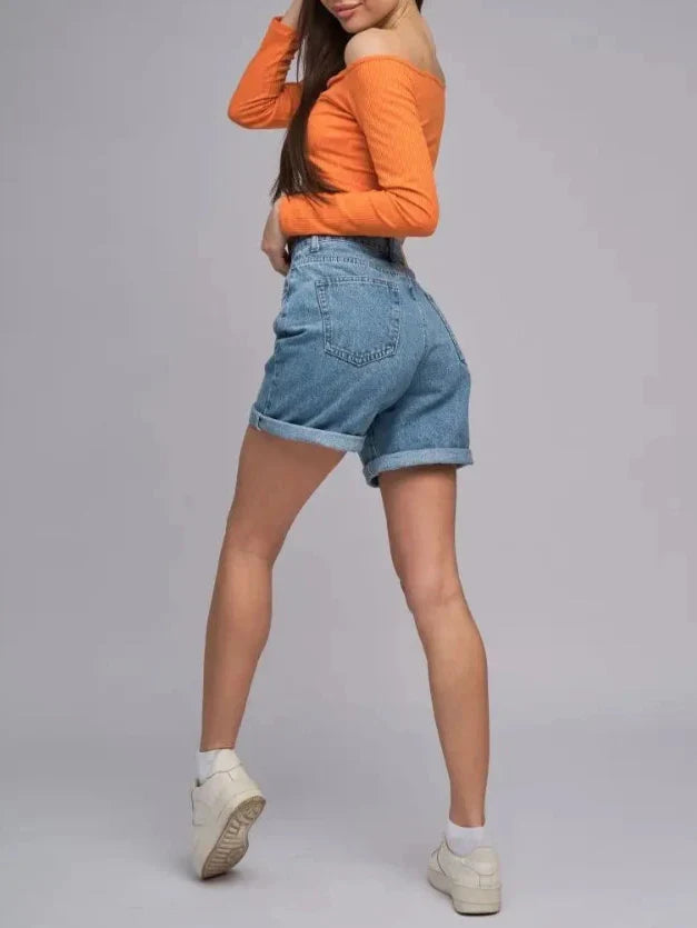 Bluestone Hochtaillierte Denim Shorts