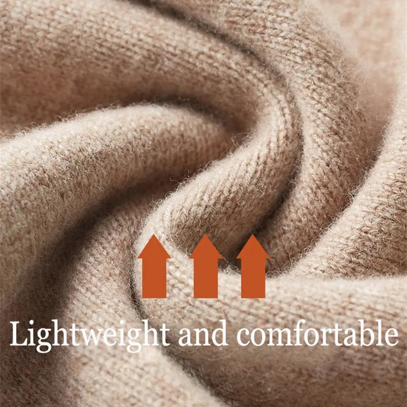 MIKE | Weicher Kaschmirpullover mit halbhohem Reißverschluss