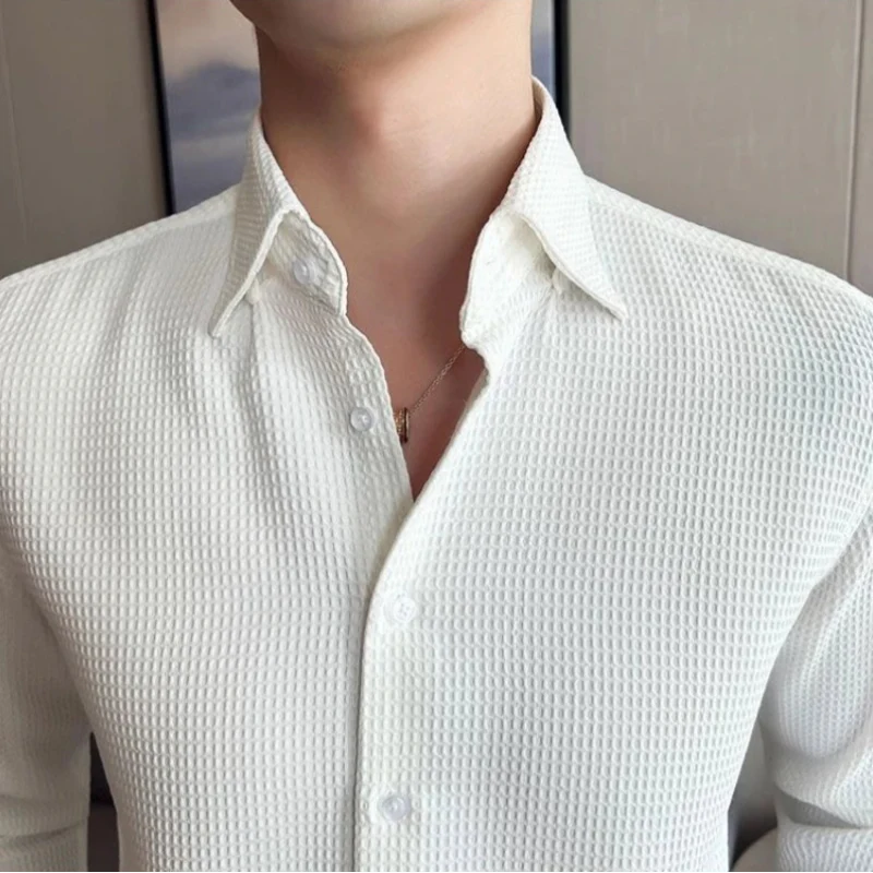 Landon | Poloshirt aus Waffelstrick