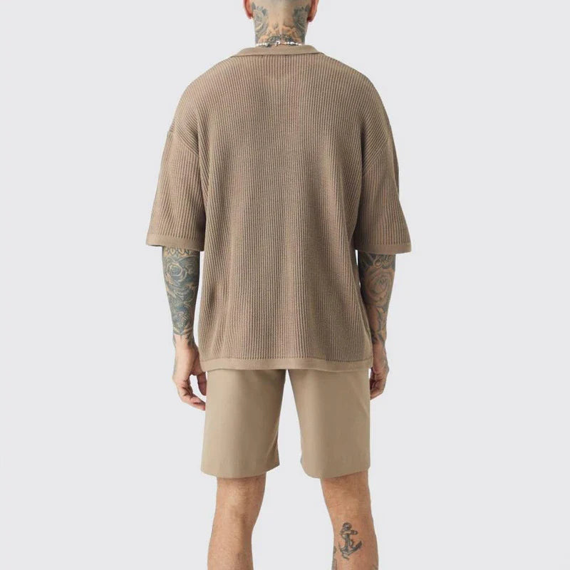 Rowan Offene Kragen Strickshirt