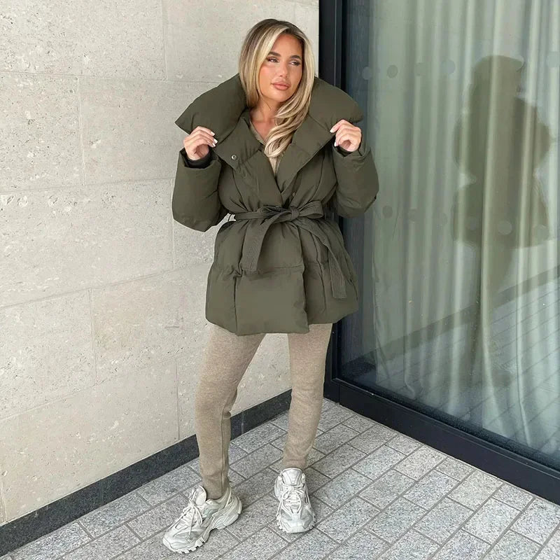Julianna - Gesteppte Luxusjacke mit Gürtel
