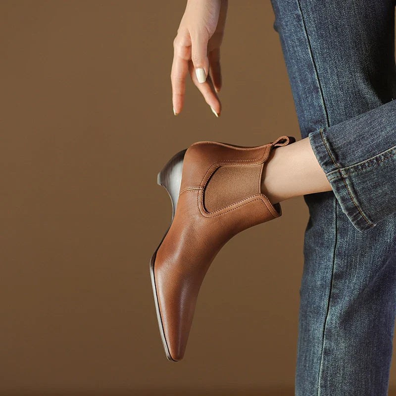 Laira Echtleder Stiefel