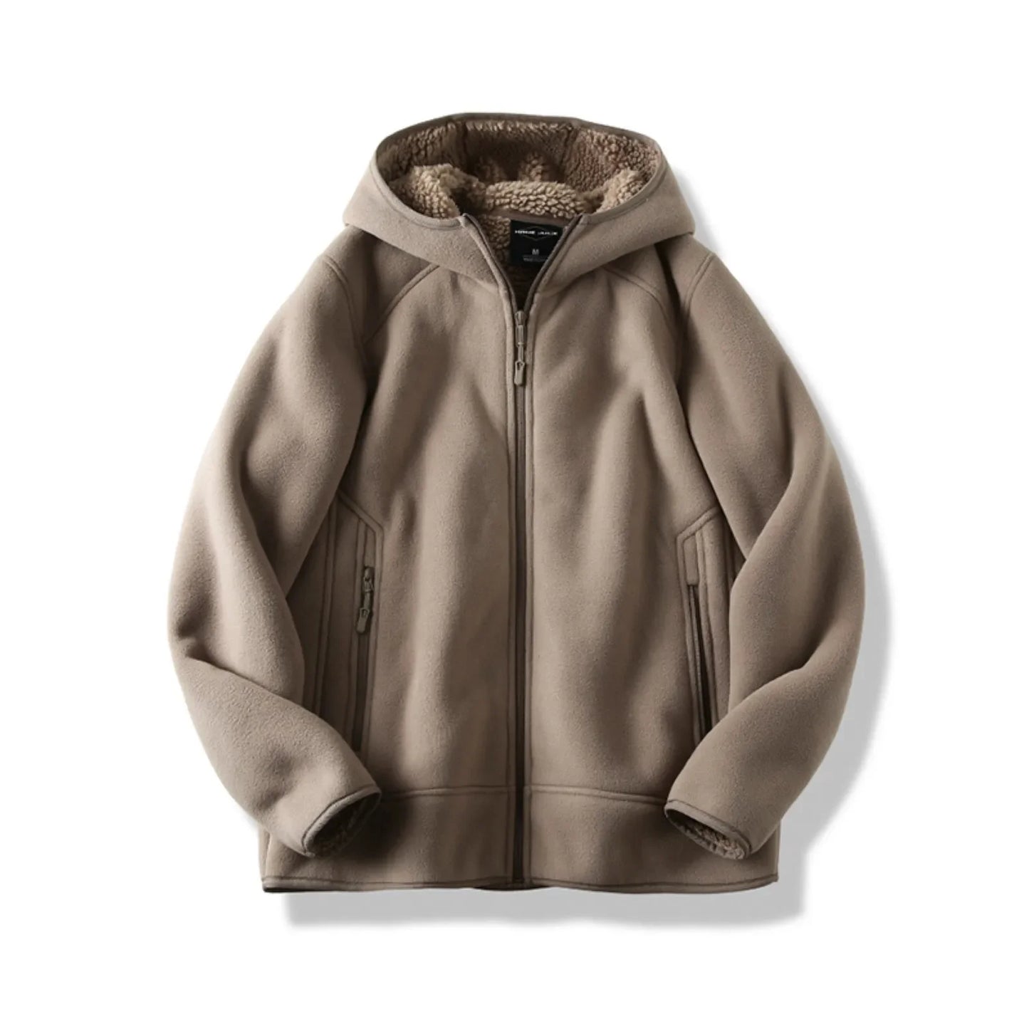 Thermische Kapuzen-Fleecejacke