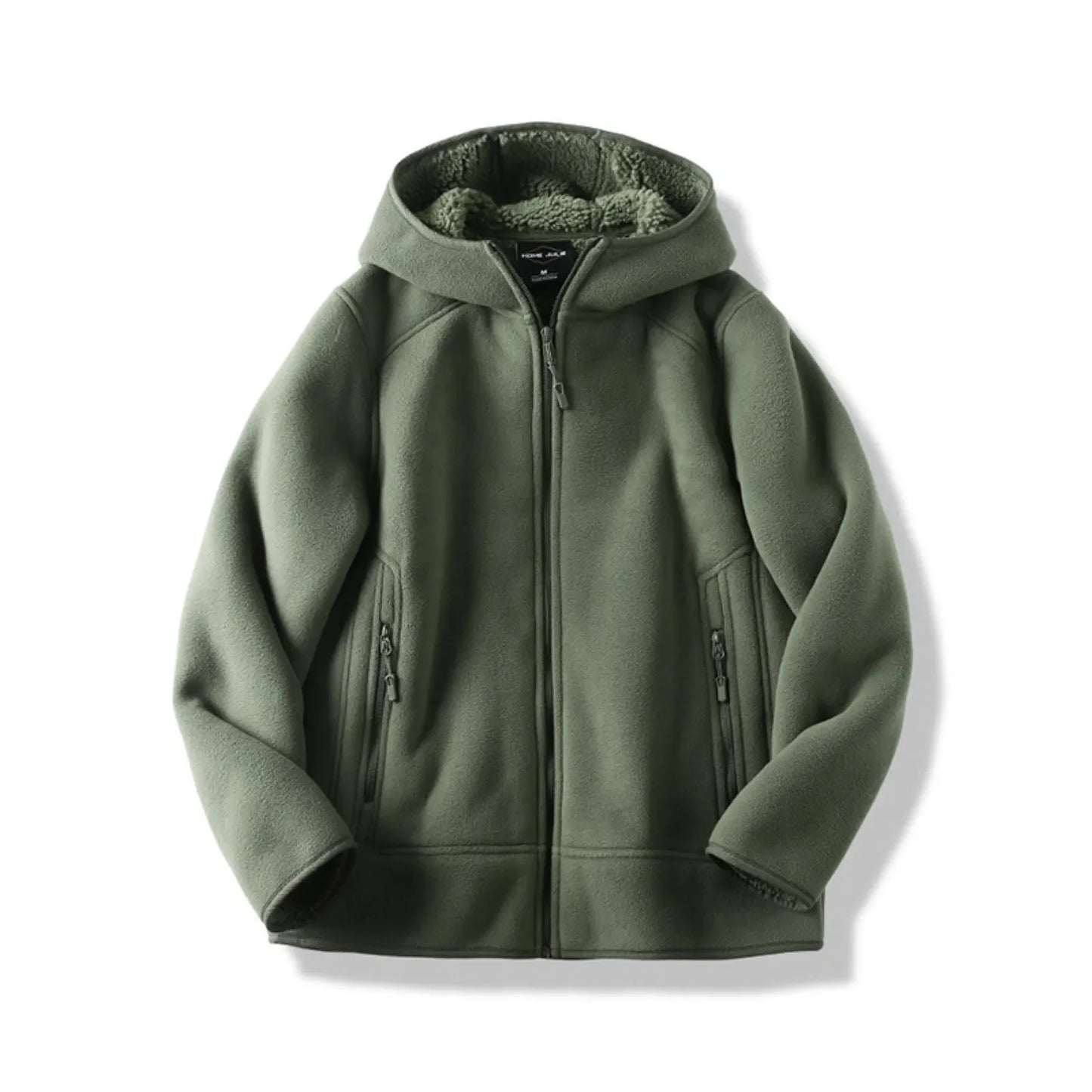 Thermische Kapuzen-Fleecejacke