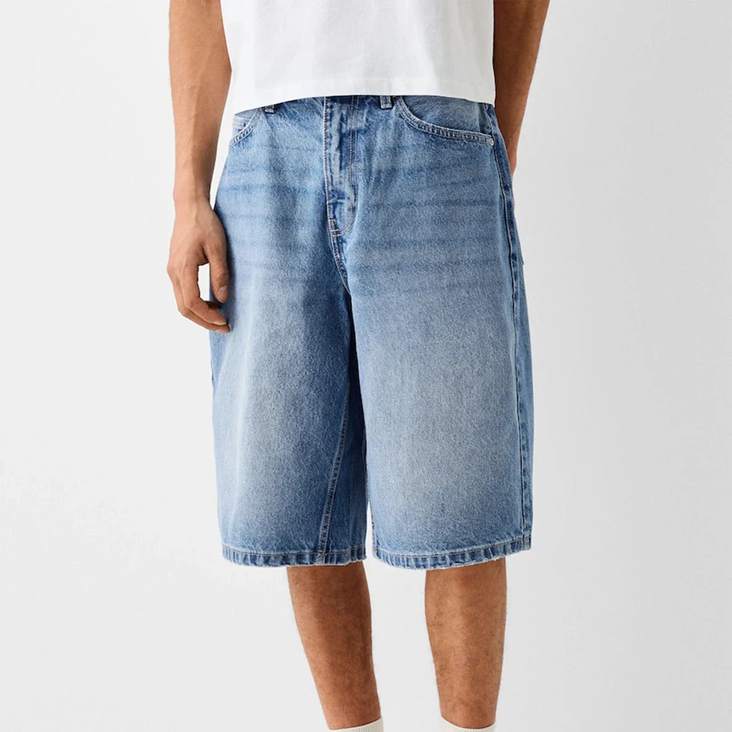 Oakford Herren Denim Shorts