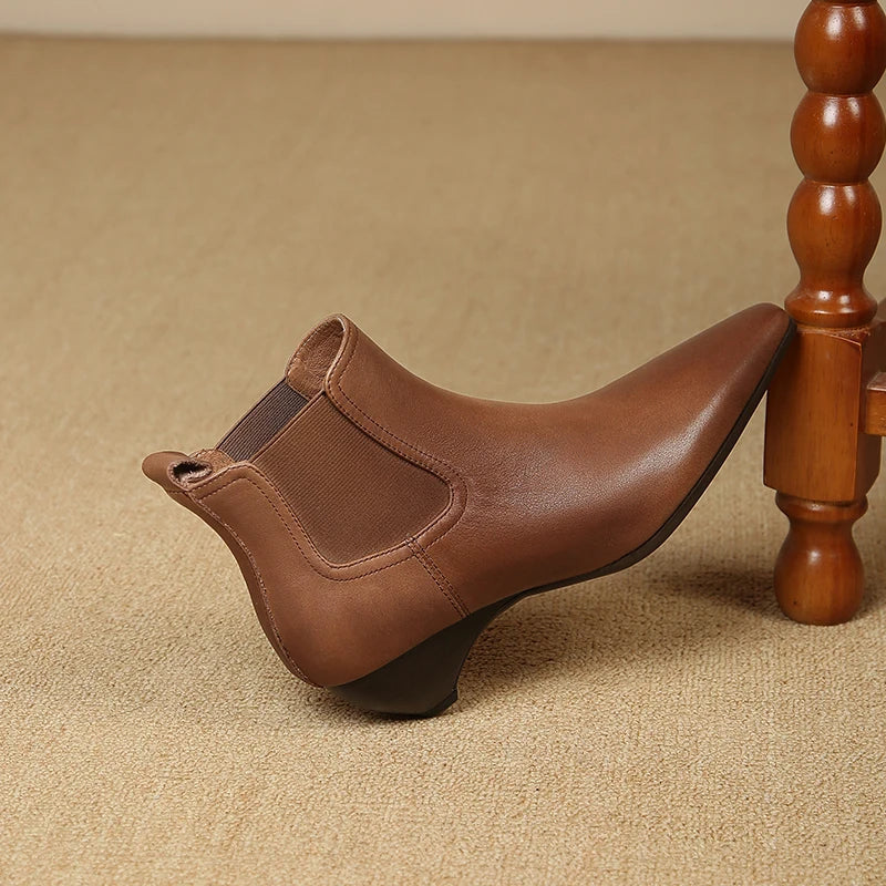 Laira Echtleder Stiefel