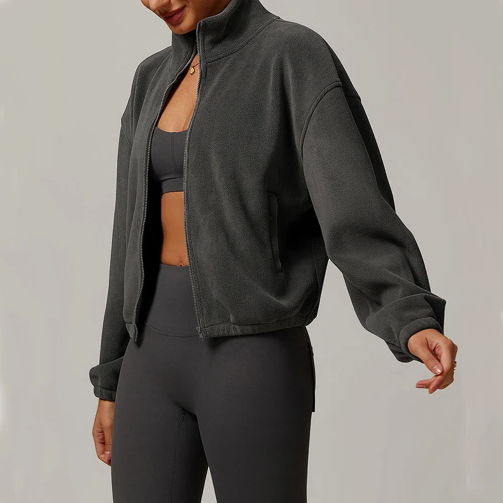 Amelia Fleece Zip-Up Jacke