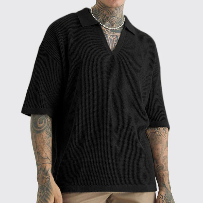 Rowan Offene Kragen Strickshirt