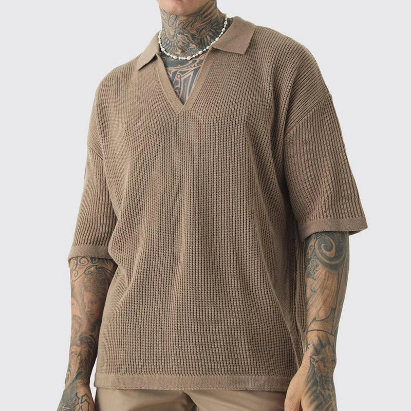 Rowan Offene Kragen Strickshirt