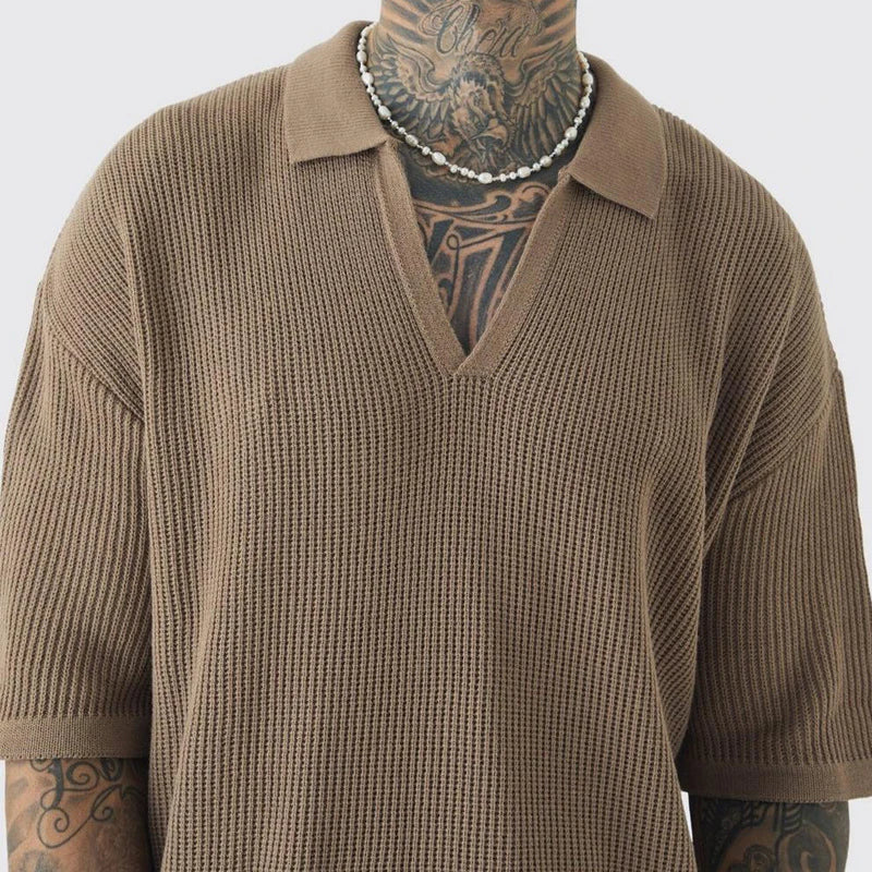 Rowan Offene Kragen Strickshirt