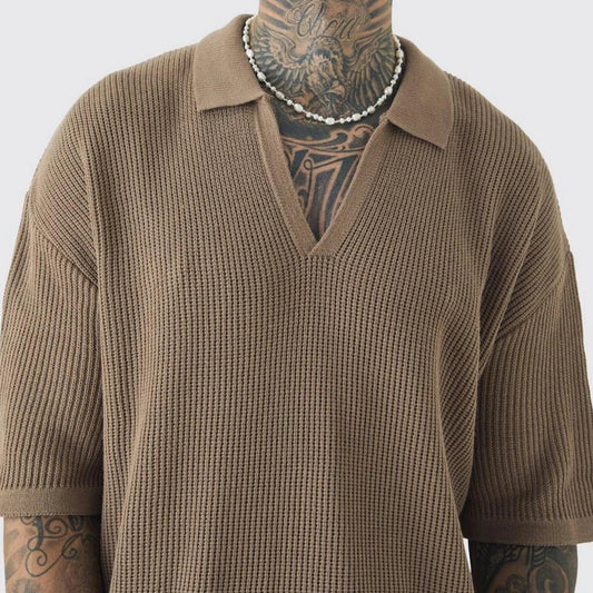 Rowan Offene Kragen Strickshirt