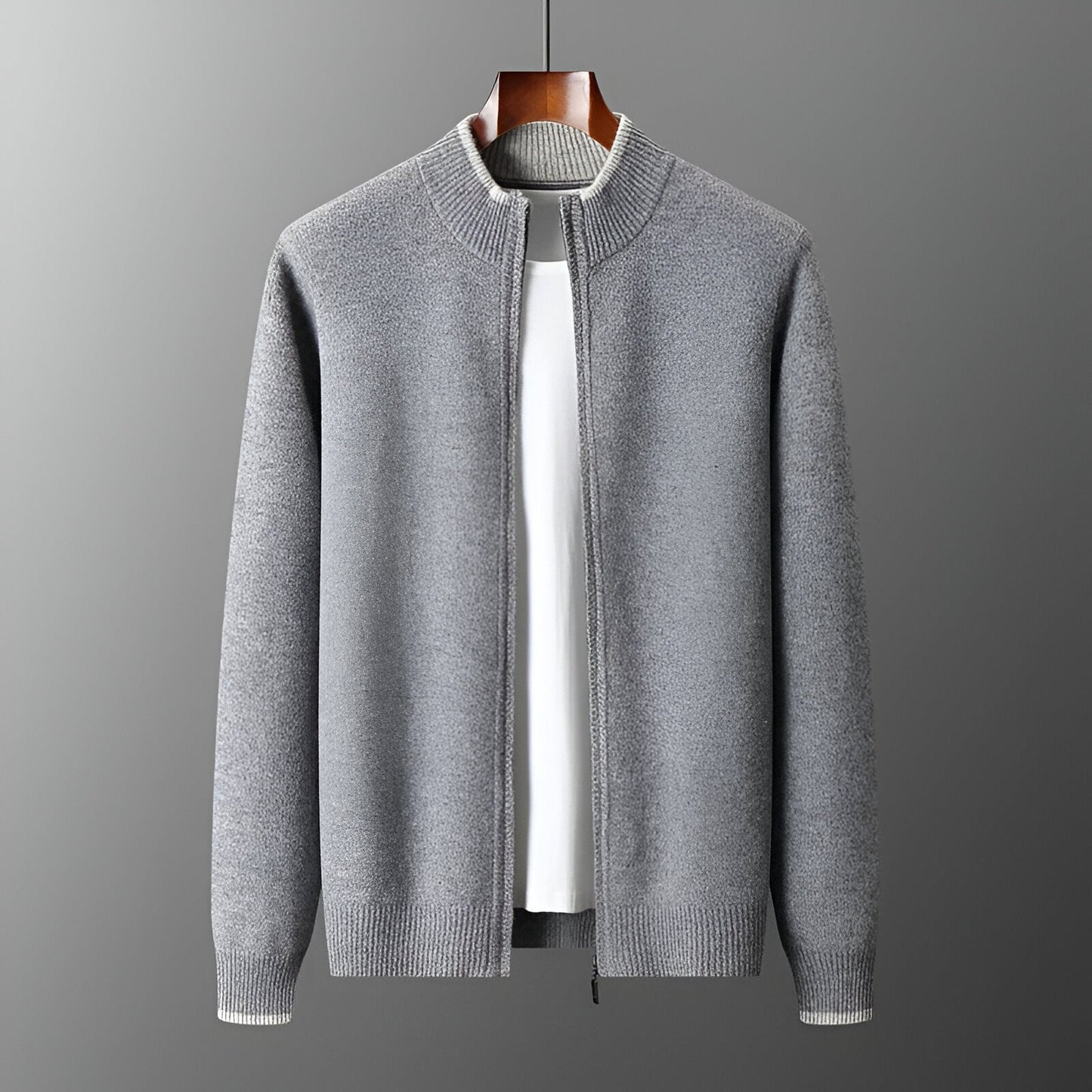 FELIX | LUXUS-KASCHMIR-JACKE MIT REISSVERSCHLUSS