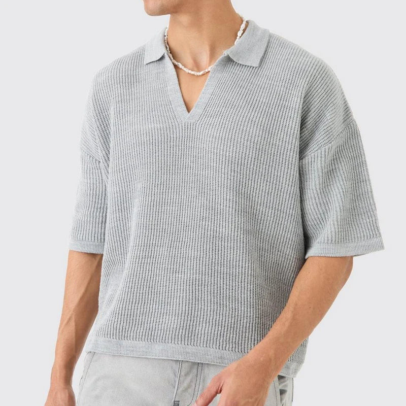 Rowan Offene Kragen Strickshirt