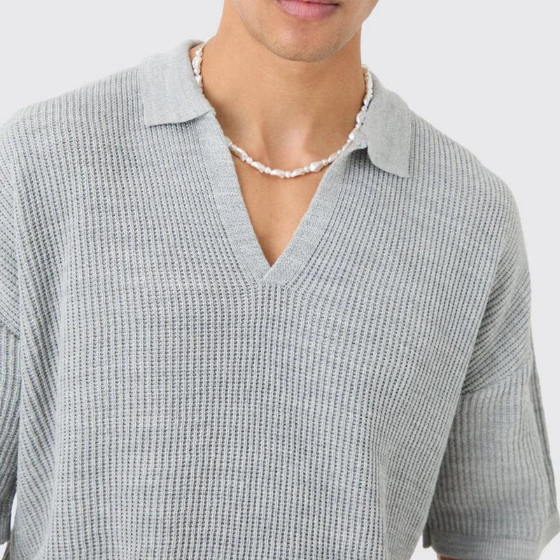 Rowan Offene Kragen Strickshirt