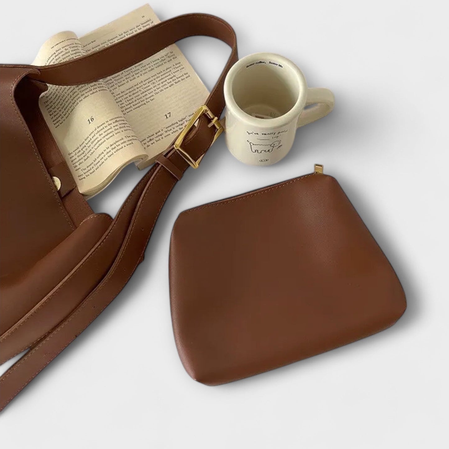 Lora – Elegante Ledertasche für die Schulter