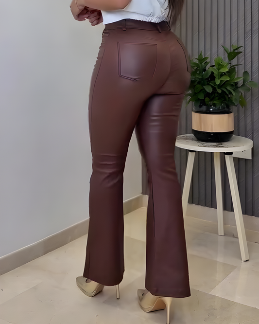 Schicke Schlaghose aus Leder