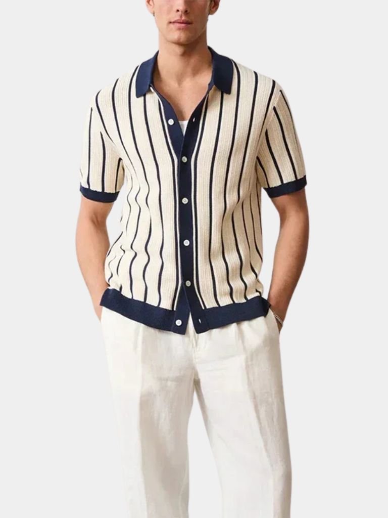 FRIDOLIN I BEQUEMES STRICK-POLOSHIRT