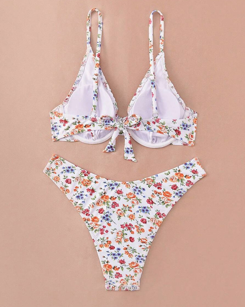 Bikini Blumen Halter