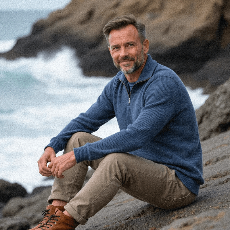 Finn - Bequemer Zip-Pullover