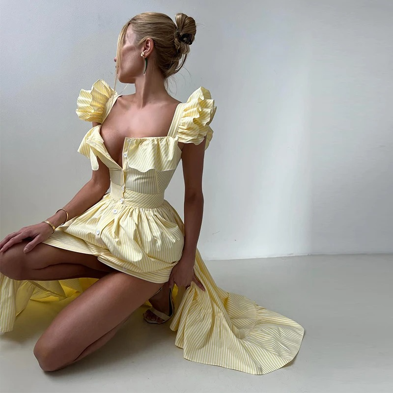 JULIANA – Gestreiftes Kleid