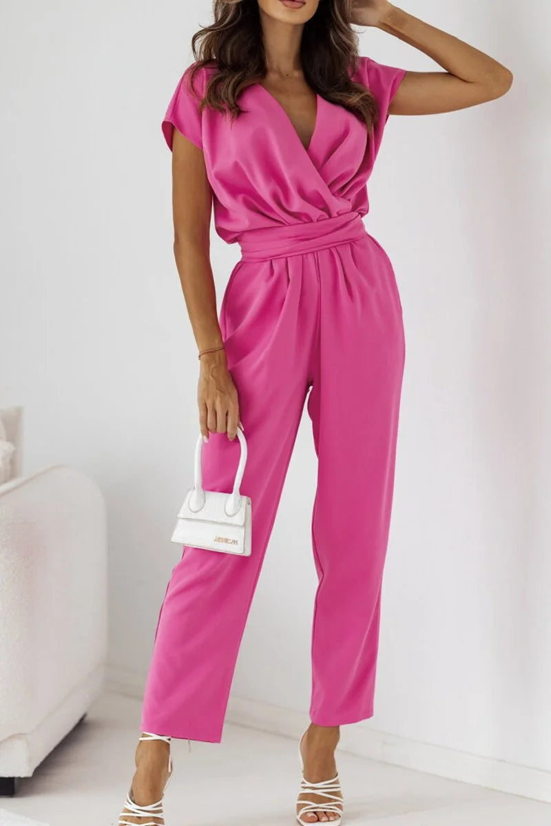 XYLIA - ELEGANTEN JUMPSUIT MIT VERSTELLBAREM GÜRTEL